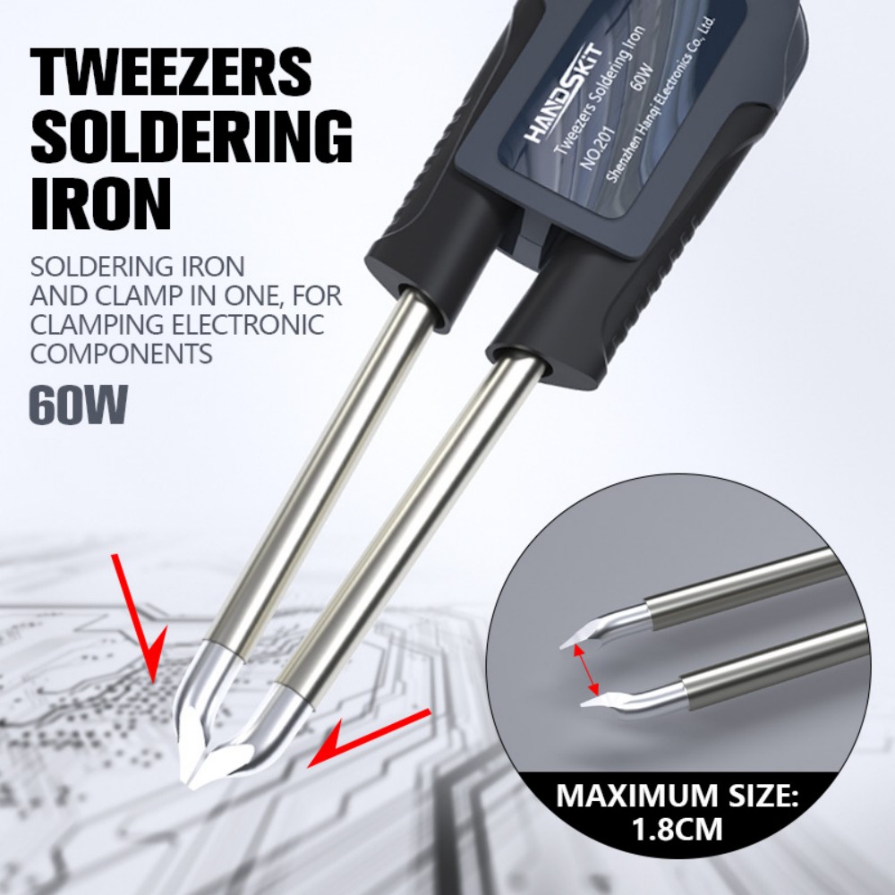 Electronics Repair Tool - T12 はんだ付けピンセットハンドル – デュアルチャンネル温度制御 SMD 溶接ハンドル
