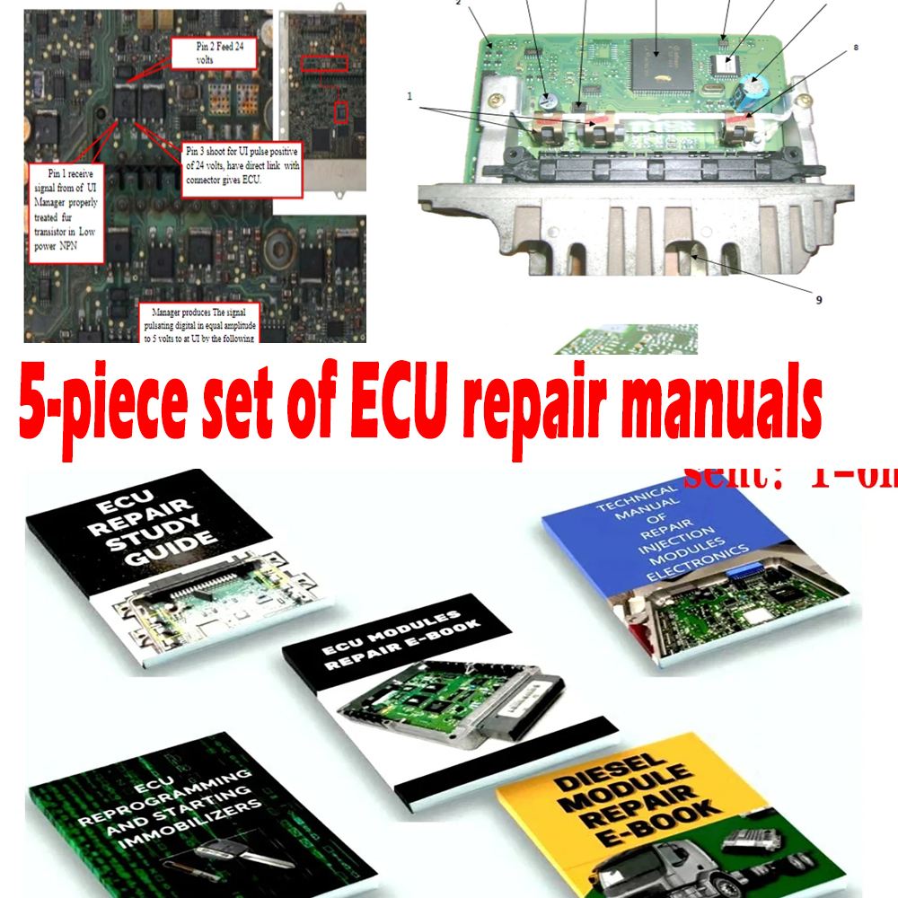 Electronics Repair Guide - Ecuインジェクションモジュール、ワークショップ、トラック診断ツール、電子学習ガイド、車、トラック、5個