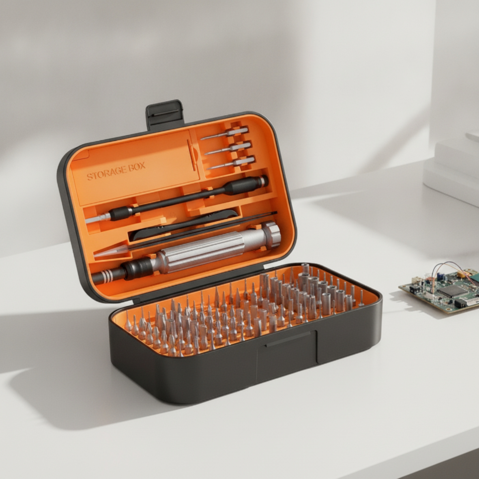 Electronics Repair Tool - 精密ドライバーキット コンパクト電子機器修理ツールキット ビット付き精密ドライバーセット ポータブル 軽量