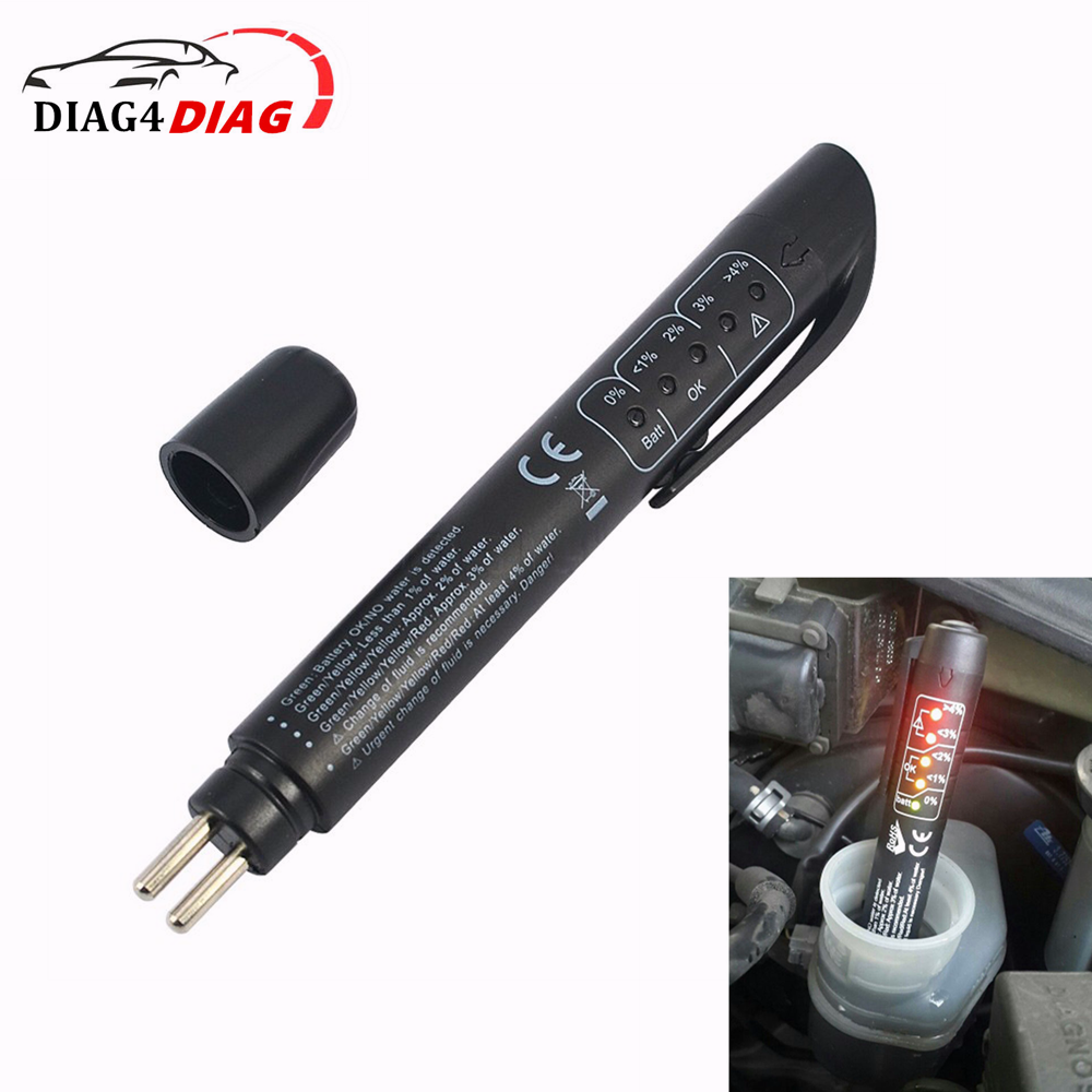 Electronics Repair Tool - 車のブレーキ流体テスター,デジタル5,dot3,dot4,LEDインジケーター,電子機器,オイル品質,チェックペン,車の修理ツール