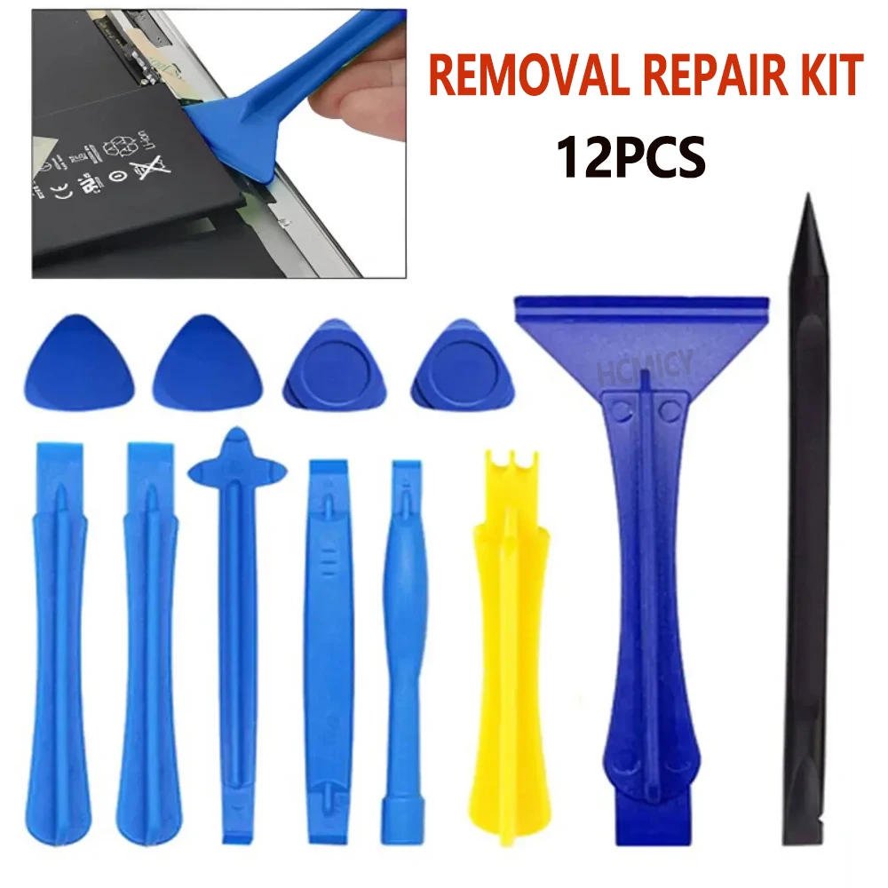 Electronics Repair Equipment - 耐久性のあるプラスチック製ギターピック、プライツール、ブレードオープニングツール、三角形携帯電話修理キット（iPhone修理用）