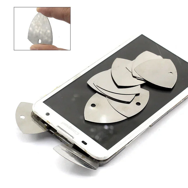 Electronics Repair Equipment - 金属電話オープニングツール 10/20/50 個金属ギターピックこじ開け iPhone iPad タブレット