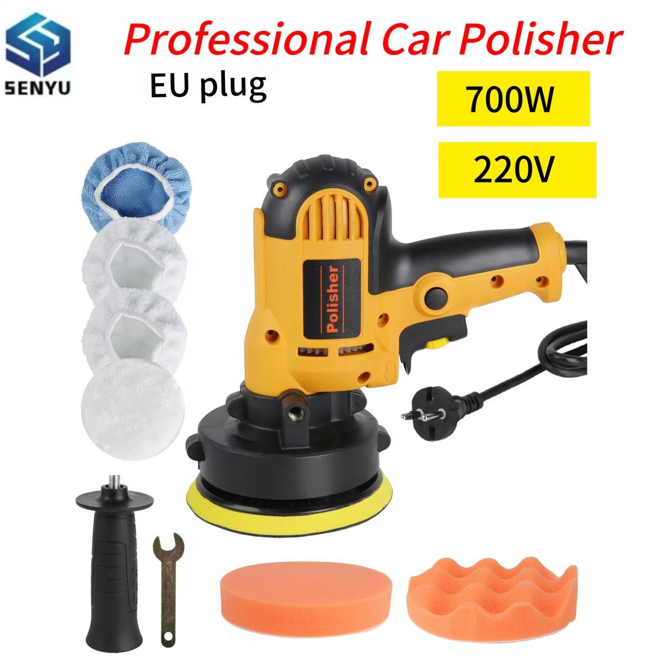Electronics Repair Equipment - 700 ワットハイパワーカーポリッシャー可変速電動サンディングワックスがけツール自動車美容ワックスがけ機研磨傷修復
