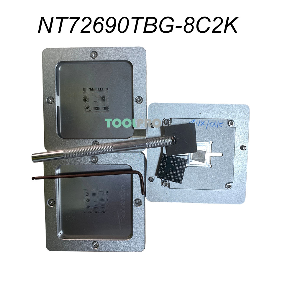 Electronics Repair Parts - NT72690TBG-8C2K BGA チップ 82*82 ミリメートル正確な正確なリボールキットツール部品電子機器の修理用
