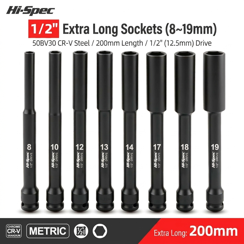 1/2インチドライブ超ロングインパクトソケット200mm C - Electronics Repair Equipment のレビューと価格