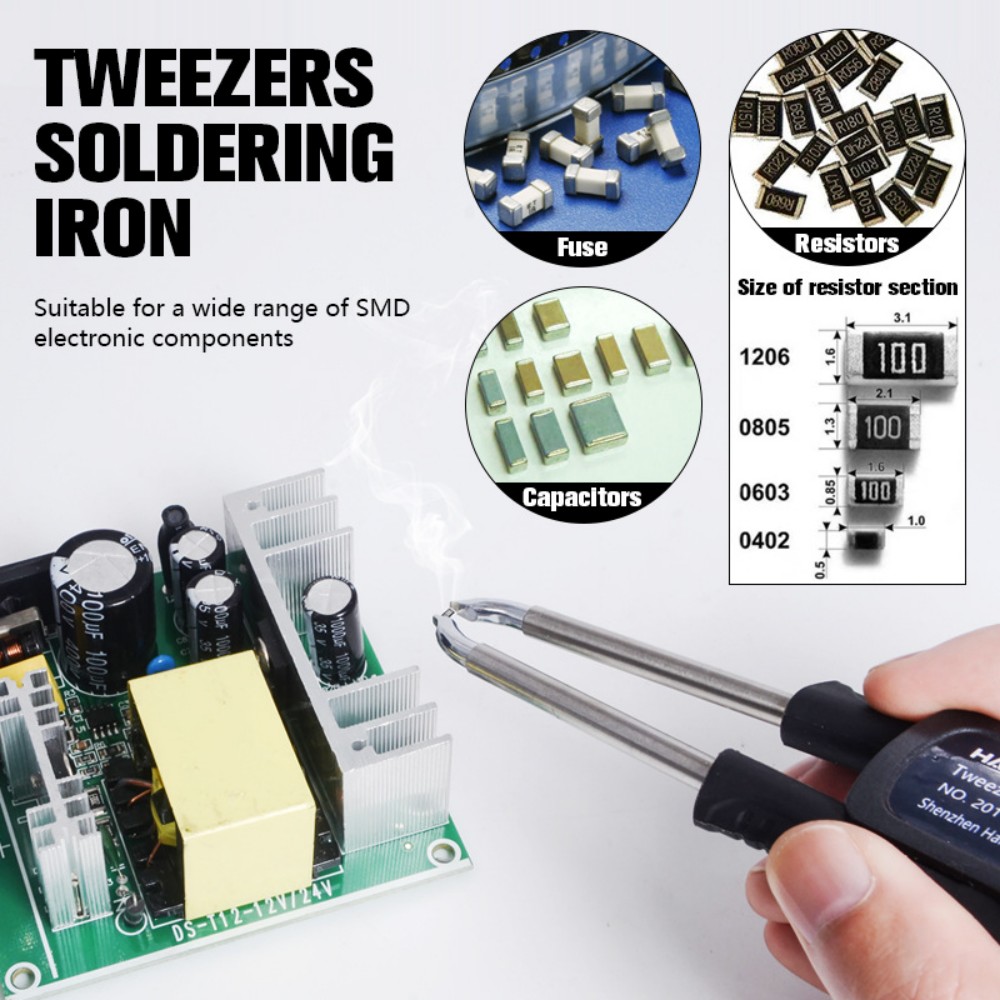 T12 はんだ付けピンセットハンドル – デュアルチャンネル - Electronics Repair Tool のレビューと価格