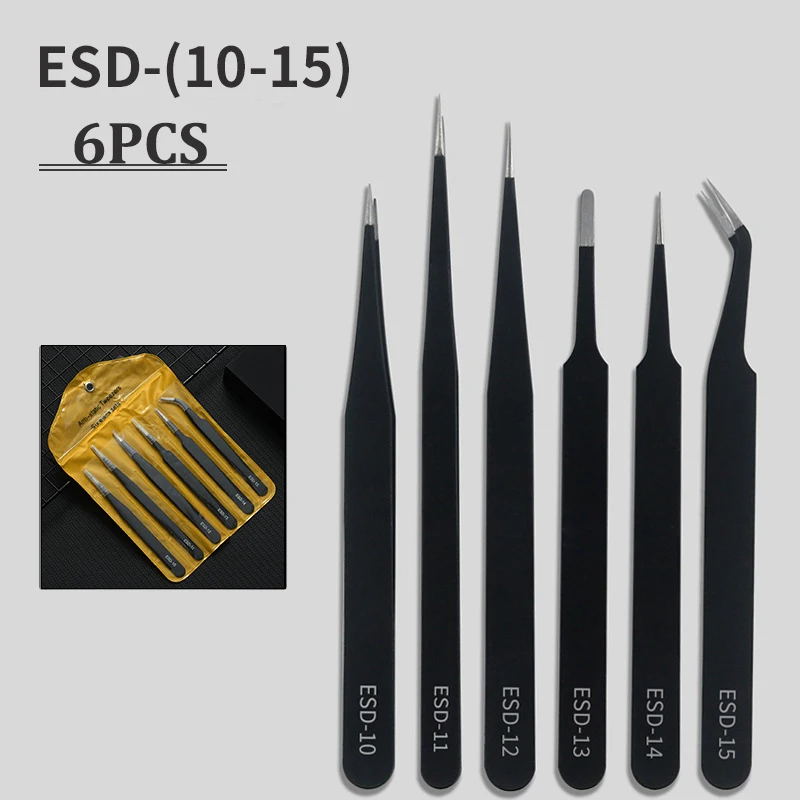 時計ピンセットツール ESD 帯電防止鋼時計修理ツールメンテ - Electronics Repair Parts のレビューと価格