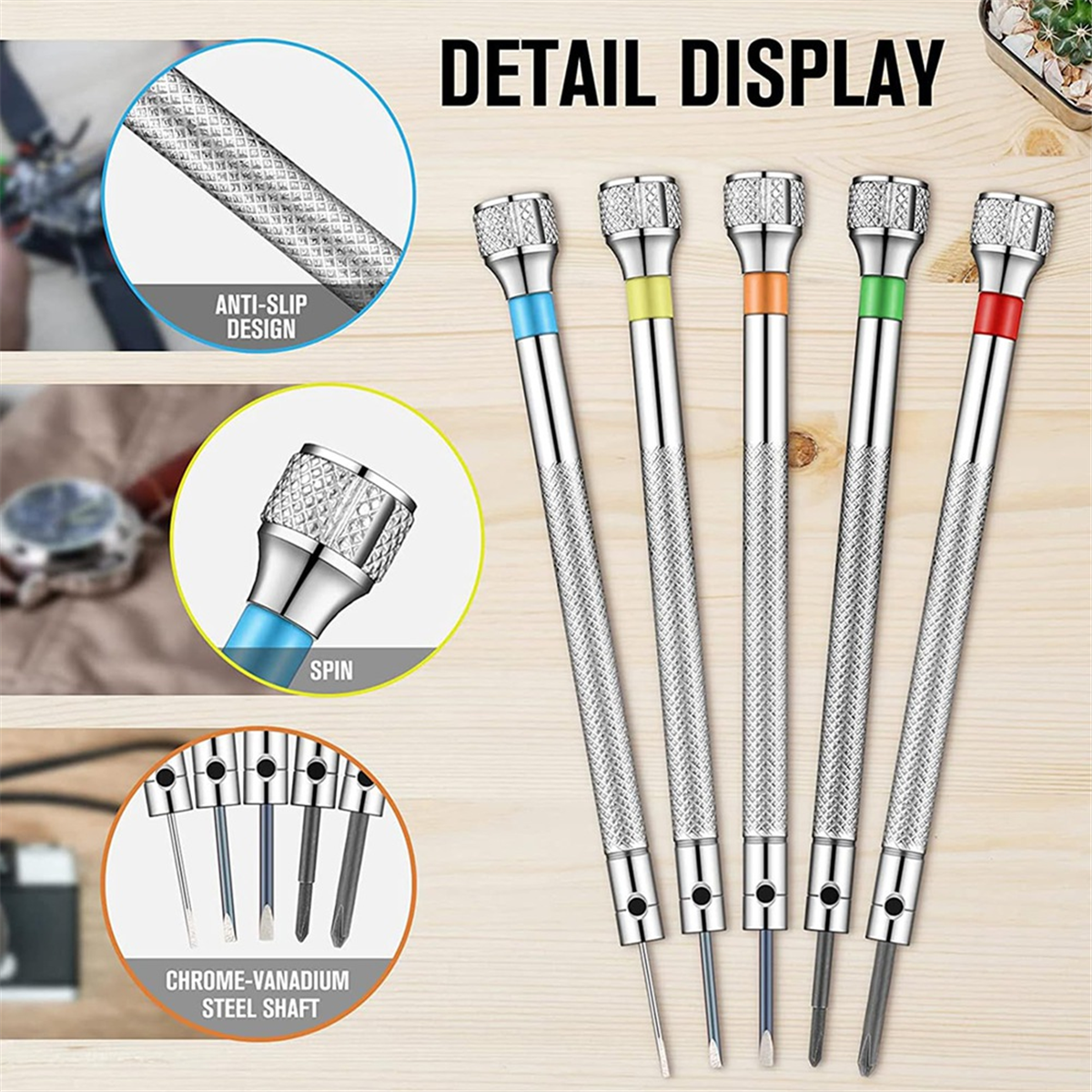 A002 26本時計ドライバーセット、滑り止め小型ドライバー - Electronics Repair Tool のレビューと価格