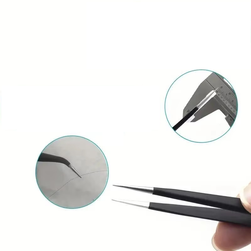 6 個の ESD 帯電防止ステンレス鋼ピンセット修理ツール、 - Electronics Repair Tool のレビューと価格
