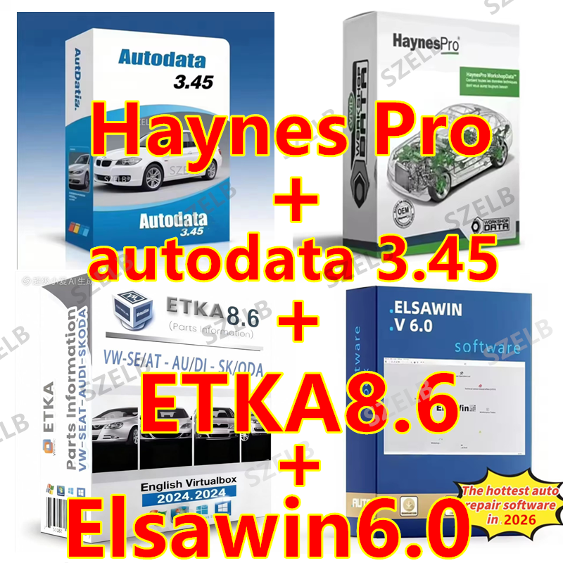 ヘインズプロとオートデータ3.45 EU自動車修理ソフトウェ - Electronics Repair Parts のレビューと価格