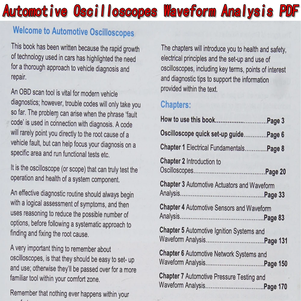 自動車用オシロスコープ 波形解析 PDF 自動車修理診断ガイ - Electronics Repair Guide のレビューと価格