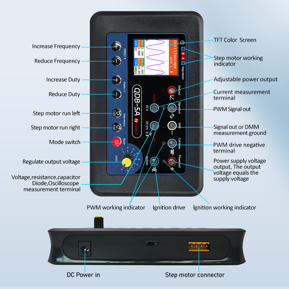 QDB4A QDB-5A 車載センサーテスター オシロスコー - Electronics Repair Equipment のレビューと価格