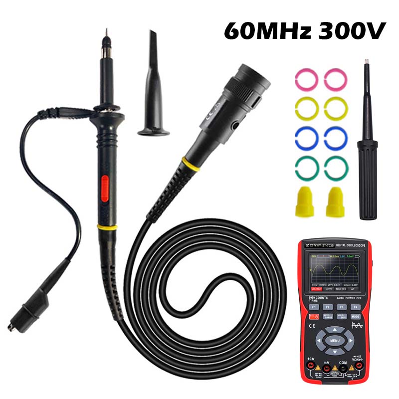 オシロスコーププローブキット 60MHz 1X 10X Ma - Electronics Repair Equipment のレビューと価格